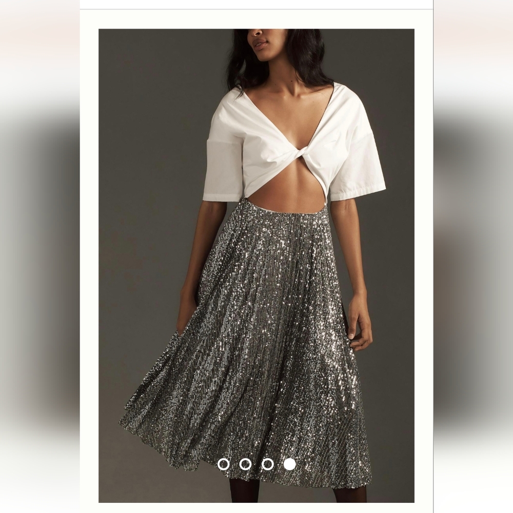 Delfi collective sequin twofer‎ mini dress